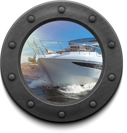 Bing Yacht trough porthole